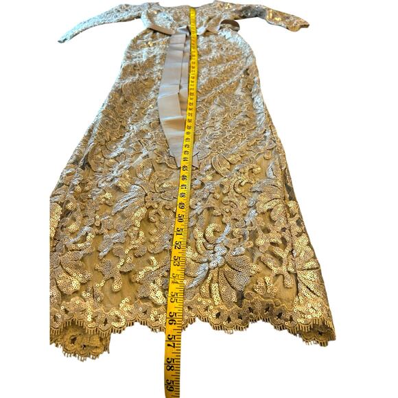 Tadashi Shoji Waverly Sequin Embroidered Gown - Size 2 - Picture 8 of 16